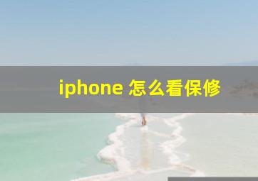 iphone 怎么看保修